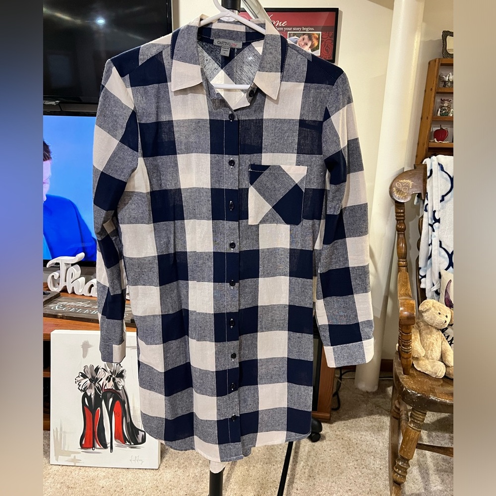 Casting LA shirt dress